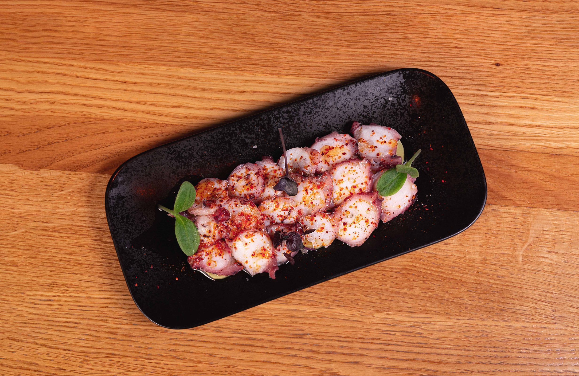 Cold marinated Galician-style Octopus